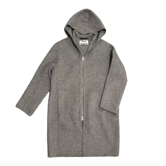 Acne Studios Light Gray Women's Cape Coat - Picture 1 of 5